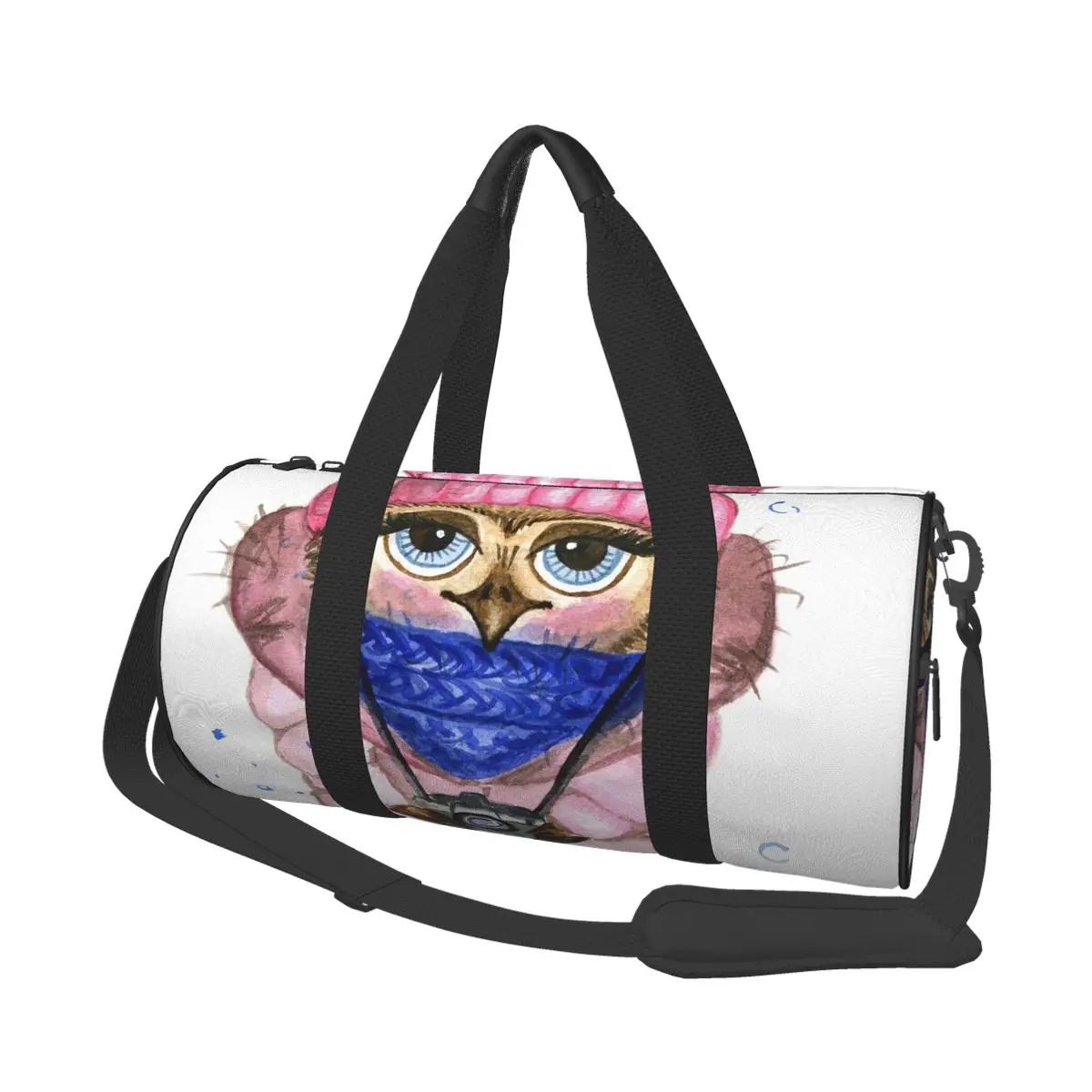 

Дорожная сумка, вместительный чемодан, спортивная сумка, Милая зимняя одежда в виде совы для отдыха, сумка на плечо, сумка для ночных выходны...