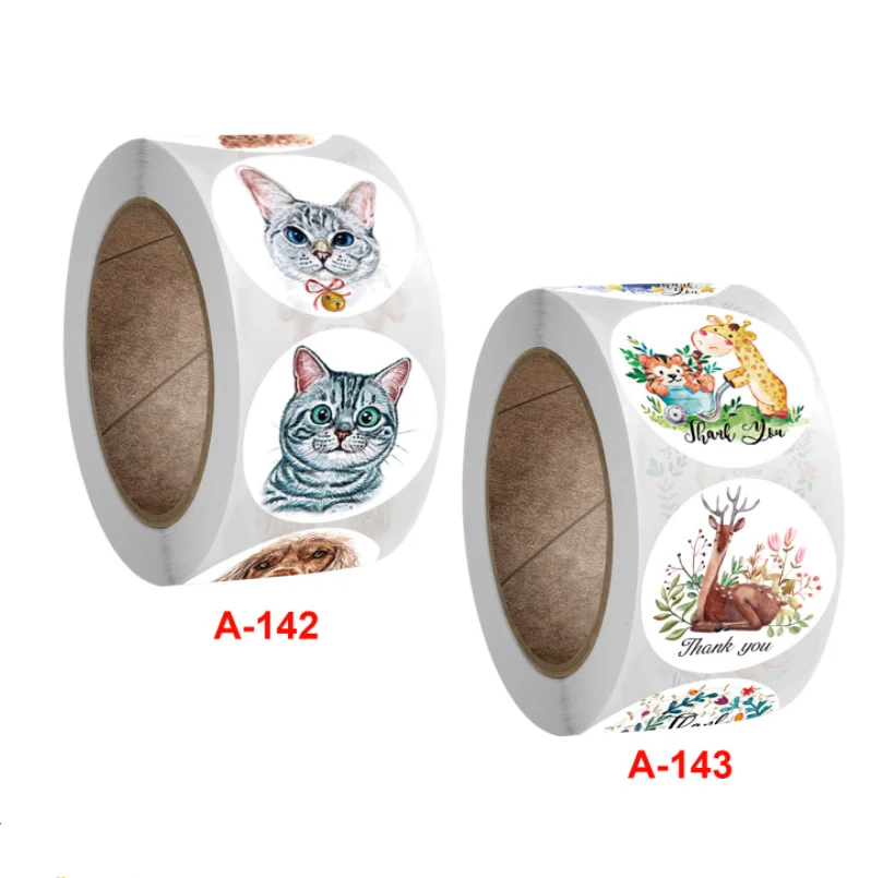 

500 stickers per roll Animal Reward Sticker Motivational Encouragement Stickers for Kids Students Series 7