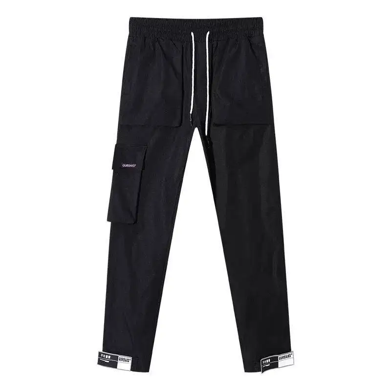 

Side Pockets Pencil Pants Streetwear Joggers Man Casaul long Cargo Pants Fashion Men Sportswear Harem Pants Hip Hop Men Pants