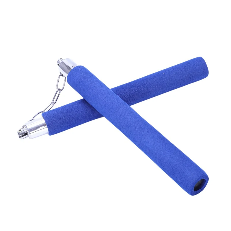 1X Синий нунчак Тхэквондо Кунг фу нунчаки Боевые искусства практика оружие мягкий