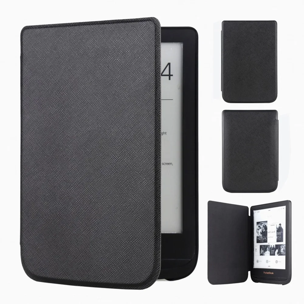 

Slim Leather Cover Case for Pocketbook Touch Lux 4 627 HD3 632 Basic2 616 Ereader +screen Film Free Shipping