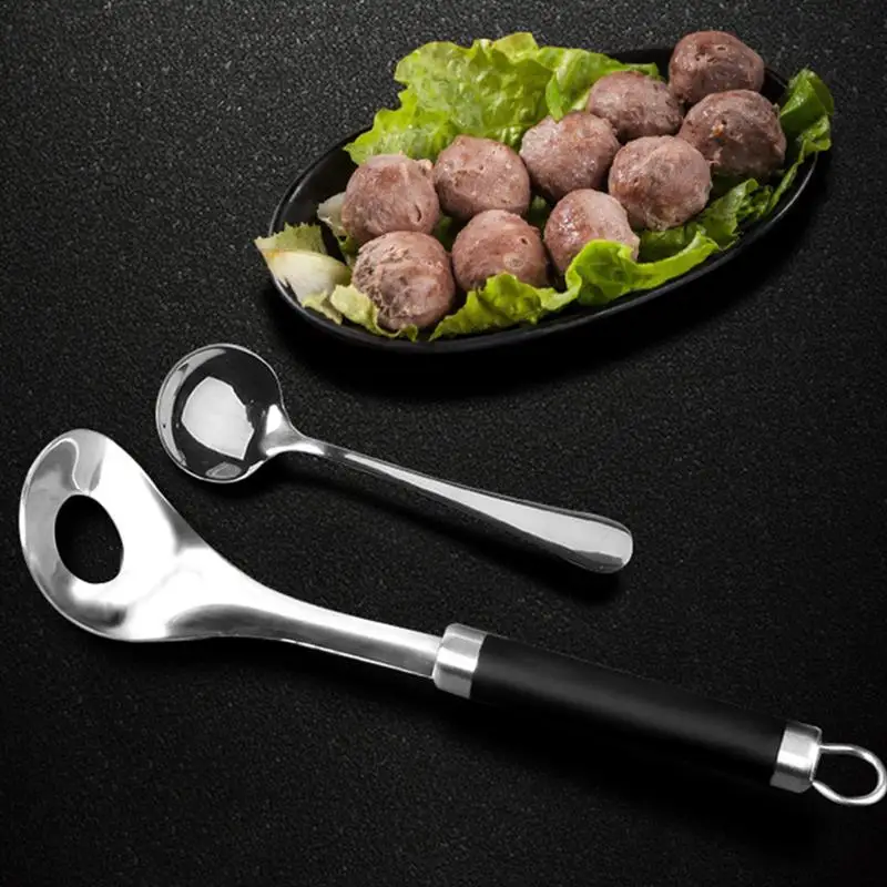 

2PCS Meatball Spoon Premium Meatball Spoon Kitchen Cooking Meatball Spoon Meatball Scooping Device Fried Meatball Maker