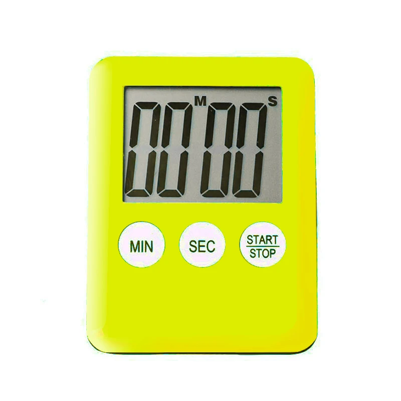 Фиолетовый Super Thin LCD Digital Screen Kitchen Timer Square Cooking Count Up Countdown Alarm Sleep Stopwatch Temporizador Clock - Цвет: Фиолетовый