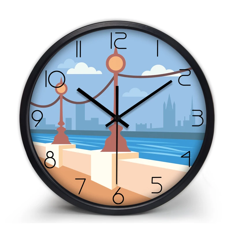 

Мультяшные простые настенные часы, настенные наклейки для детской комнаты, детского сада, украшение для дома