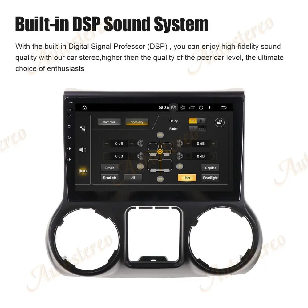 Автомагнитола AOTSR для Jeep Wrangler 3 JK 2010-2017 мультимедийный видеоплеер навигатор GPS Android