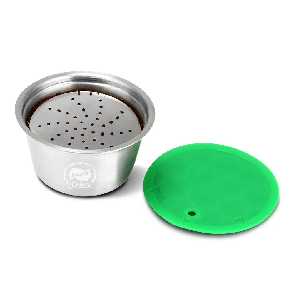 Фото ICafilas для Dolce Gusto Crema фильтры для кофе многоразовая перезаправляемая кофейная капсула из нержавеющей стали Pod Nescafe Baskets Lumio Cup №3