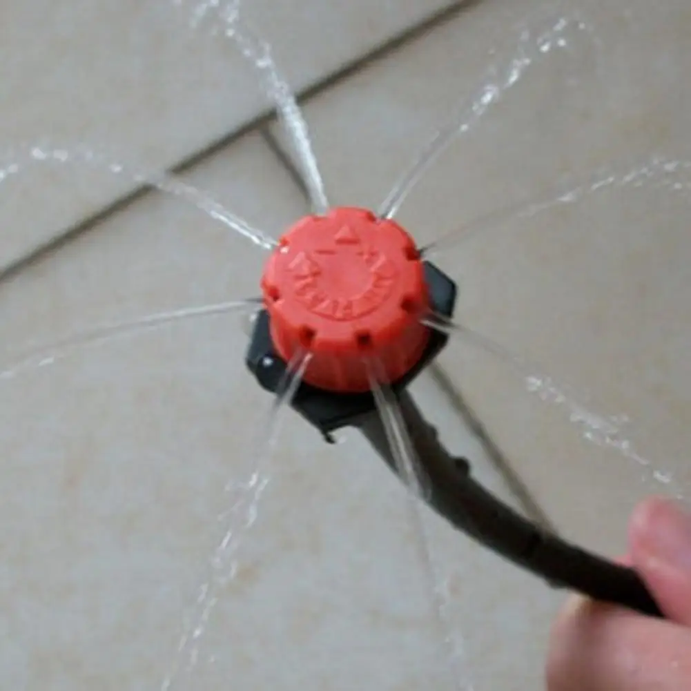 100 шт. регулируемый пластиковый капельница красный микро капельного орошения