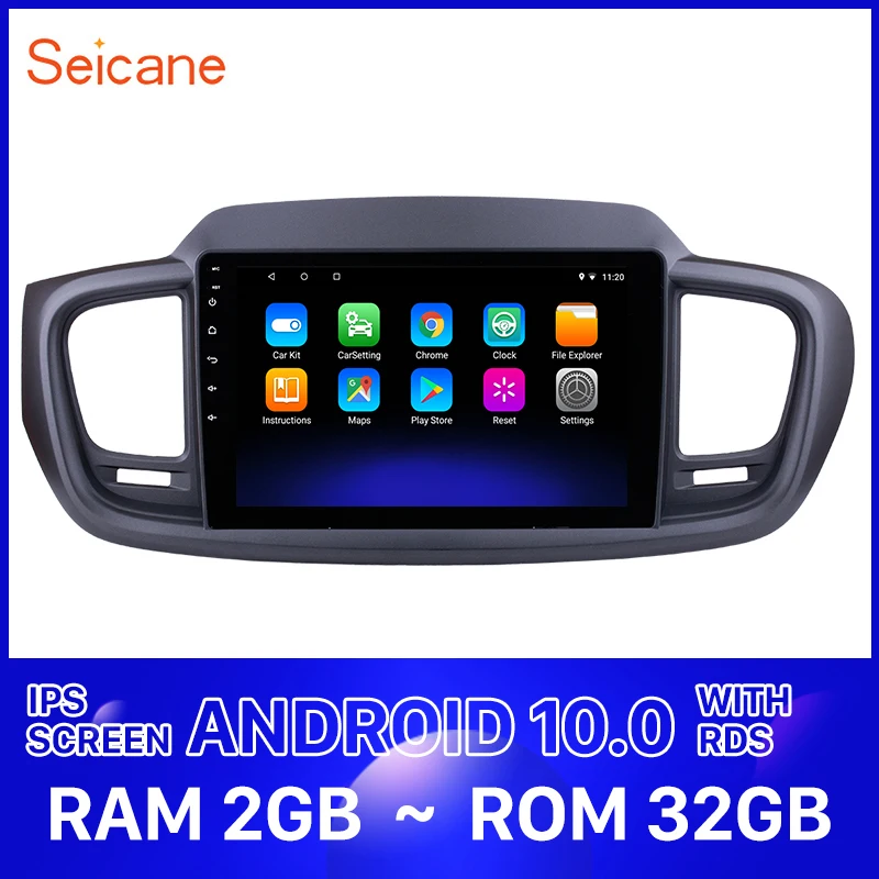Автомагнитола Seicane 1024*600 Navi 10 1 дюйма HD Android 0 для KIA SORENTO LHD 2015 мультимедийный плеер GPS