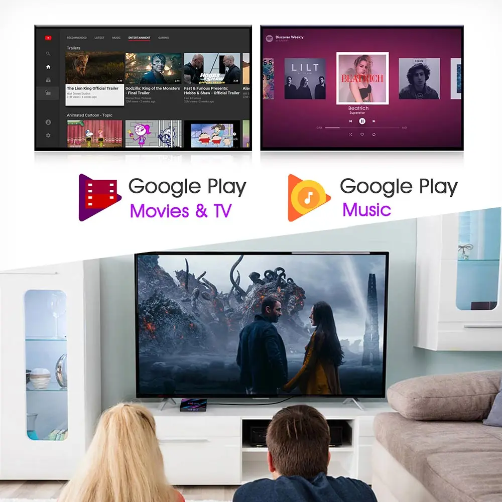 H96 Max RK3318 светодиодный ТВ бокс Android 9 0 Smart Network set top box 4K HD плеер|ТВ-приставки и