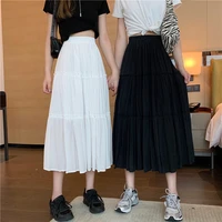 cheap wholesale 2021 spring summer autumn new fashion casual sexy women skirt woman female ollong skirt pleated skirt fy1449