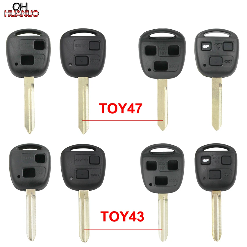 Распродажа! Чехол для дистанционного ключа с кнопками 2/3 Toyota Prado Tarago Camry Corolla