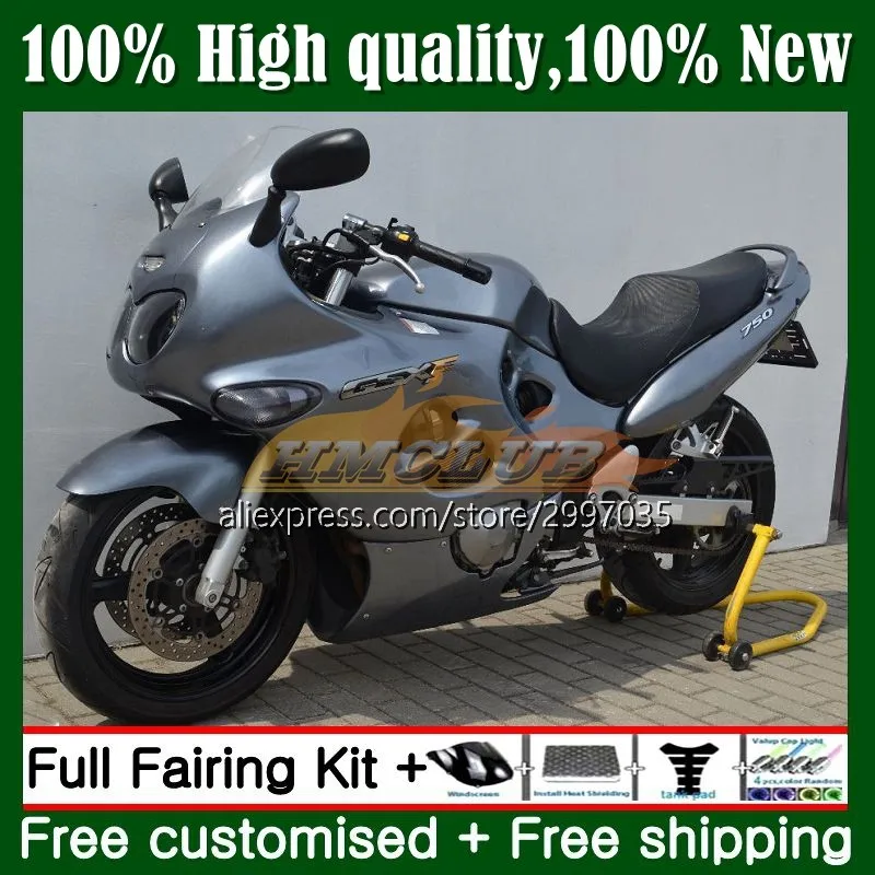 

Body For SUZUKI KATANA GSXF750 GSXF 600 750 10No.80 Gloss silver GSXF600 1998 1999 2000 2001 2003 GSX750F 03 04 05 06 07 Fairing
