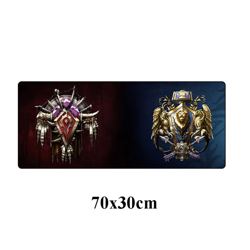 NO.8 World of Warcraft игровой коврик для мыши геймер большой 70x30 см orde Alliance компьютерный коврик для мыши Нескользящий Резиновый фиксирующий край Настольный коврик - Цвет: NO.8