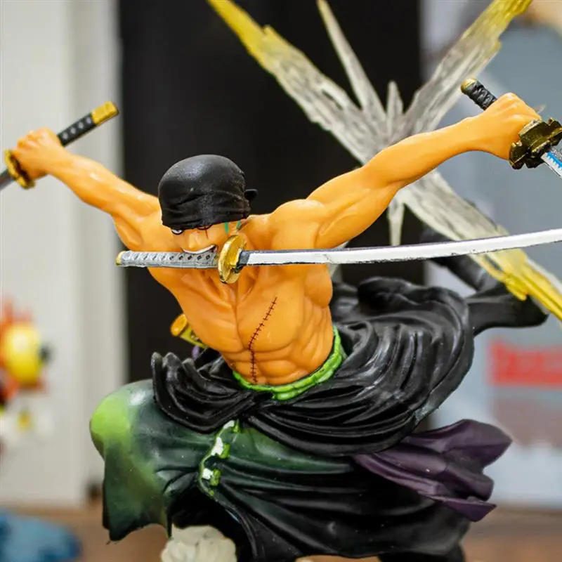 Одноштучная фигурка One Piece из мультфильма PVC-статуэтка кукла Фигурка Луффи-модель Саурон Игрушка для спальни, прикроватного столика и гостиной.