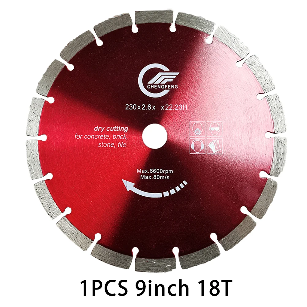 

9 Inch Diamond Saw Blade Stone Cutting Disc For Cut Off Ceramic Tile Granite Wood Furniture Metal Non-metal Cutting Tools