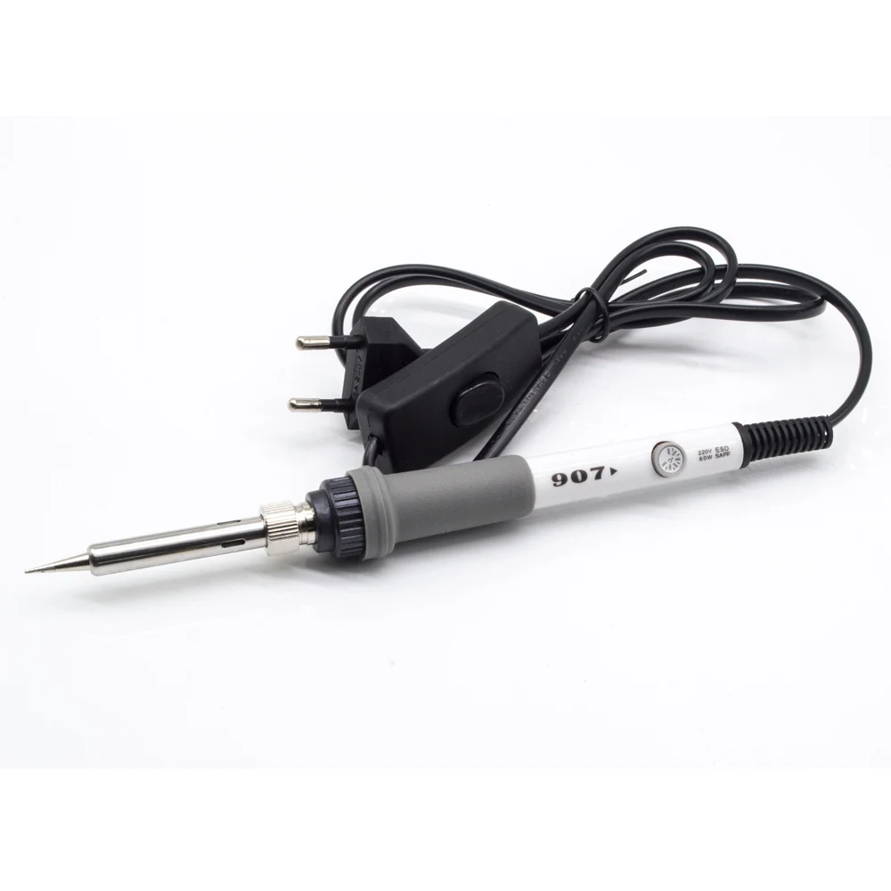 

Switchable soldering iron with regulator for electronics 220V 110V electric soldering iron welding with temperature adjustable