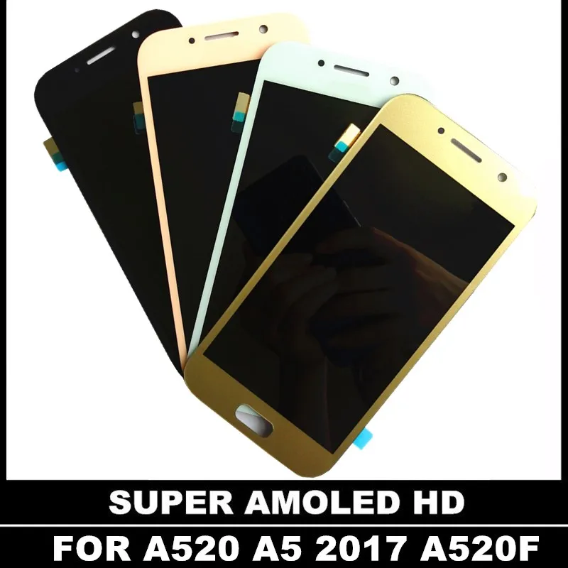 100% Высокое качество AMOLED lcd для Samsung Galaxy A5 2017 A520 A520F A520F/DS S дисплей кодирующий