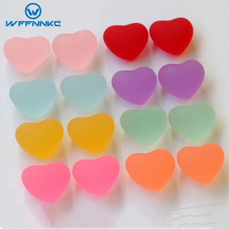

WFFNNKC 10 шт. мини красочная Смола Любовь фотоальбом DIY Скрапбукинг Кнопка телефонная оболочка Плоская Задняя отделка Аксессуары