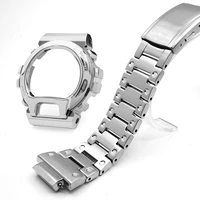 stainless steel metal watch case bezel for casio g shock dw6900 strap watch band dw 6900slg 1 dw 6900sn 1 dw 6900 wristband belt