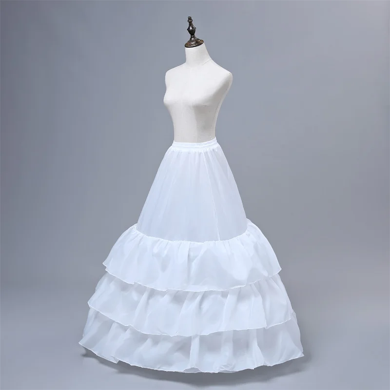 Бесплатная доставка Высокое качество Белый подъюбник кринолин нижняя юбка