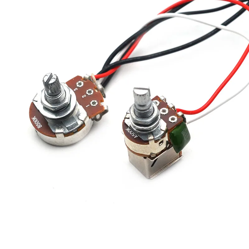 gitarre schalter kabelbaum prewired vt knob b500k große töpfe a500k push pull töpfe 3 weg kippschalter für elektrische gitarre fr