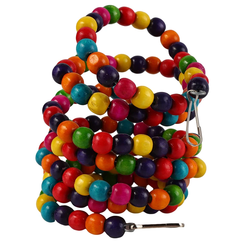 Деревянные бусины с попугаем вращающаяся лестница для скалолазания игрушка