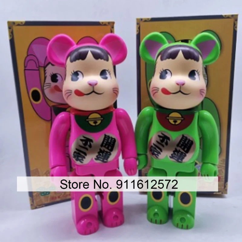 

Bearbricklys 28cm 400% Bear&bricklys Toy Milk Girl Blocks Bear Toy Action Toy Figures Garage Kits Dolls Kids Toys