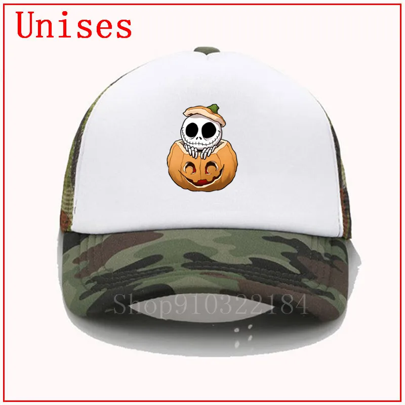 Бейсболка с изображением короля тыквы для Хэллоуина Детская летняя кепка