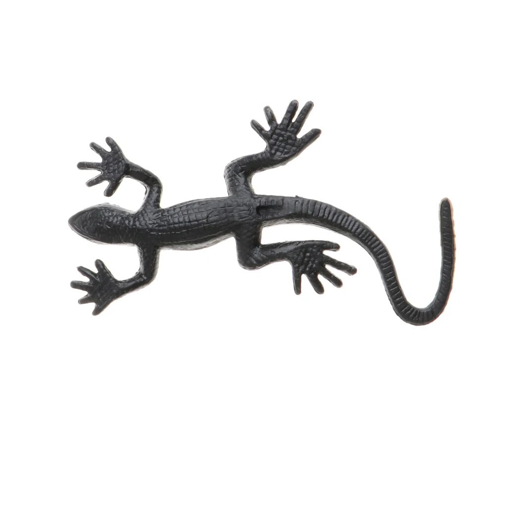 

10x Lifelike Soft Rubber Gecko Figure Reptile Toy Halloween Party Prop 5x3cm