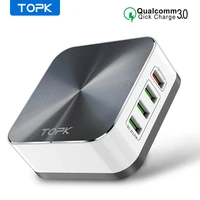 topk c8101 8 port quick charge 3 0 usb charger eu us uk au plug desktop fast phone charger adapter for iphone samsung xiaomi