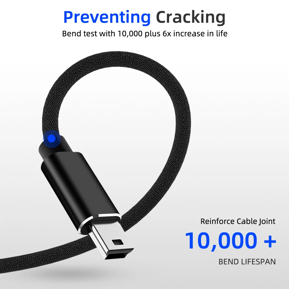 1 м Мини USB кабель мини USB к USB кабель для быстрой передачи данных для MP4 плеера Автомобильный видеорегистратор gps цифровая камера мини USB быстрая передача