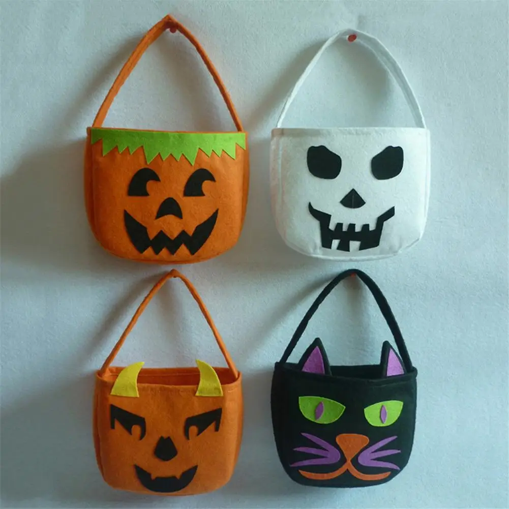 Подарочный пакет для Хэллоуина тыква белый призрак ведьма Черный кот пакеты