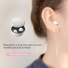 X21S миниатюрные невидимые наушники Bluetooth, TWS наушники-вкладыши, Беспроводные водонепроницаемые наушники с микрофоном, стереогарнитура с сенсорным управлением и зарядным чехлом