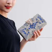 2021 new fashion dinner bag diamond studded acrylic buckle clutch bag small square bag female bag wholesale