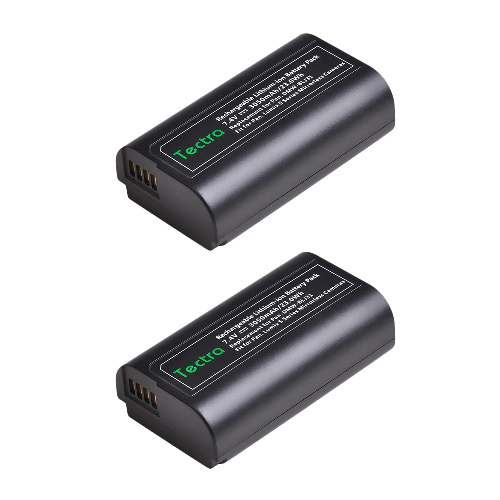 2 batteries 3050 мАч DMW-BLJ31 батарея для Panasonic LUMIX S1, S1R, S1H беззеркальных камер DMWBLJ31 батарея - Цвет: 2 batteries
