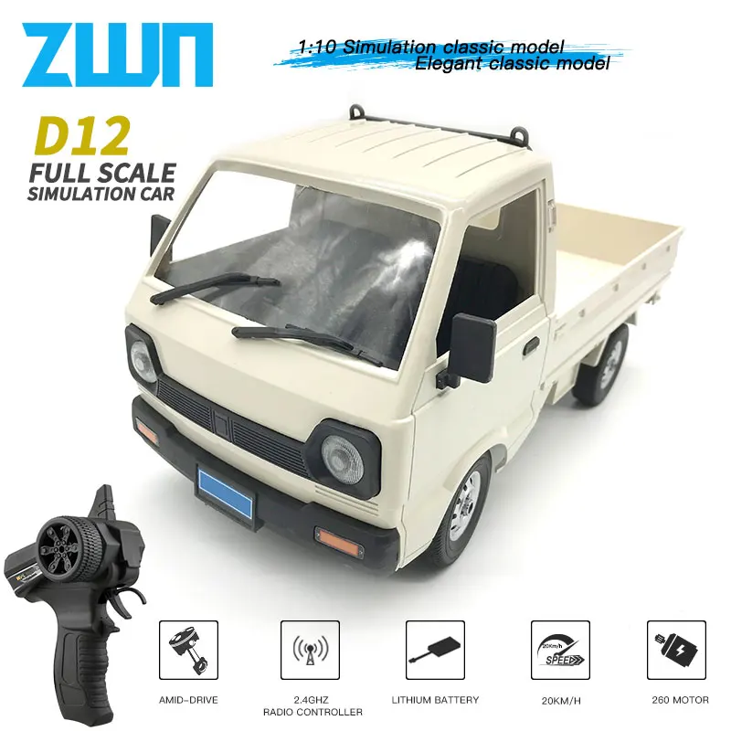 WPL D12 RC автомобиль 1/10 моделирование дрейф скалолазания грузовик светодиодный