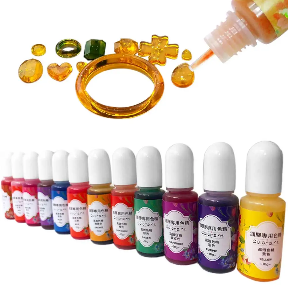 Жидкий 13 цветов краситель без запаха домашний смоляный пигмент поделки своими