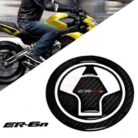 suitable for kawasaki er 6n 2006 2011 motorcycle 3d carbon fiber pattern fuel tank cover sticker fuel tank protection sticker