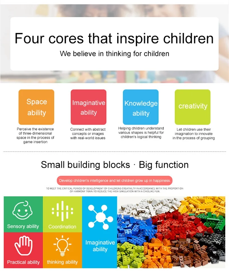 

398 Pieces DIY Car Series Building Blocks Toy Red Double Bus Building Block Manual Brain Toys City Transport For Children Gifts