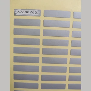 Наклейка с кодом безопасности 7x28 мм, с 8 цифровыми номерами