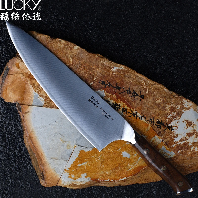 Кухонный нож шеф повара Высокоуглеродистый японский резец для мяса со стальным