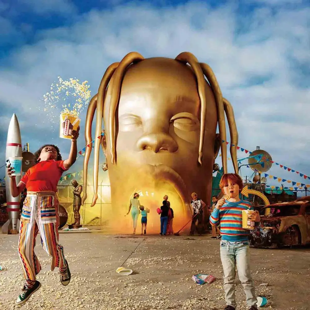 Альбом музыкальный Travisscott Rap художественный постер настенное украшение Декор