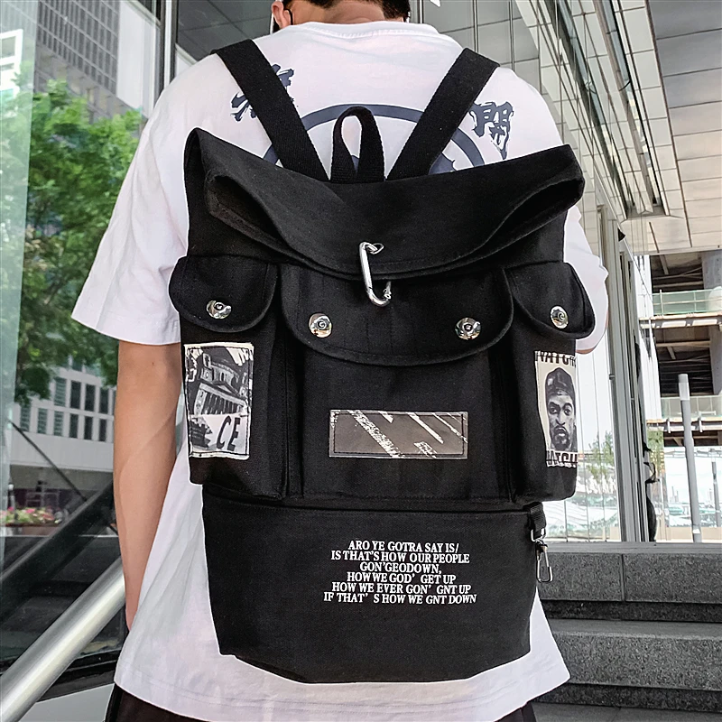 Школьная сумка в Корейском стиле Harajuku Ulzzang для мужчин и женщин вместительный