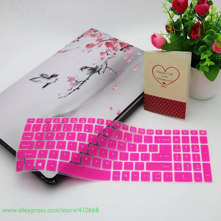 Rose 15,6 дюйма силиконовый чехол клавиатуры для acer Aspire 3 A315 51 53 51 г 53 г A315-51 A315-53G Ex2520 A315-21/31/32/51/53 A515 A615 - Цвет: Rose