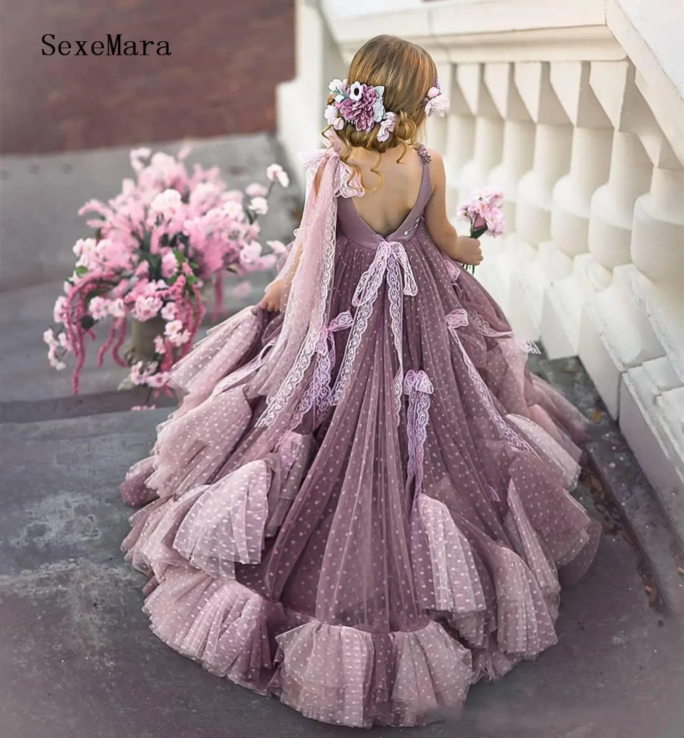 Роскошное Пышное Платье на день рождения для маленьких девочек платье с