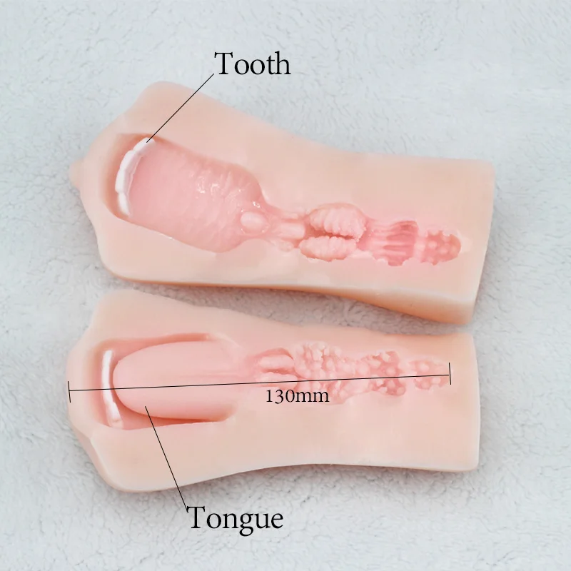 Секс-игрушки для мужчин Реалистичная Вагина оральная 3D Глубокая глотка с языком