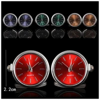 luxury mens watches cufflinks fashion french shirt cufflink round rotating clock cuff nails men high end business jewelry gifts