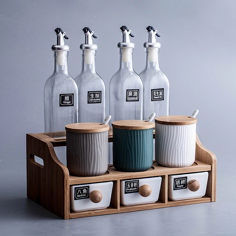 3 шт./компл. креативная керамическая банка для приправ с крышкой в скандинавском