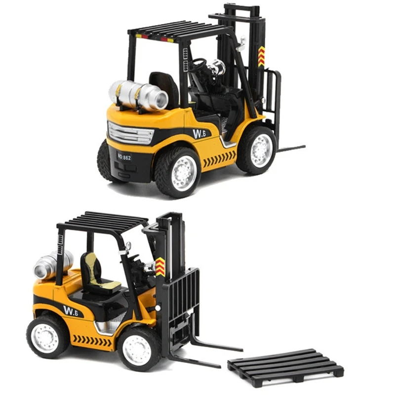 

Kids Boys Girls Gift 1:24 Scale Forklift Toys High Detail Alloy Construction Vehicles Model Toy For Kids Forklift