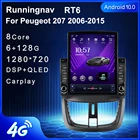Runningnav для PEUGEOT 207 207CC 2007-2014 Tesla Тип Android автомобильное радио мультимедийный видеоплеер навигация GPS